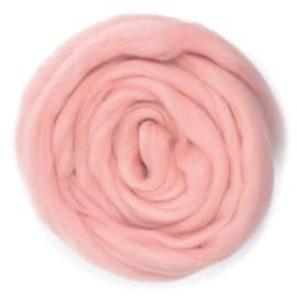 Viltwol/merino lontwol, 50 gram, roze kopen?