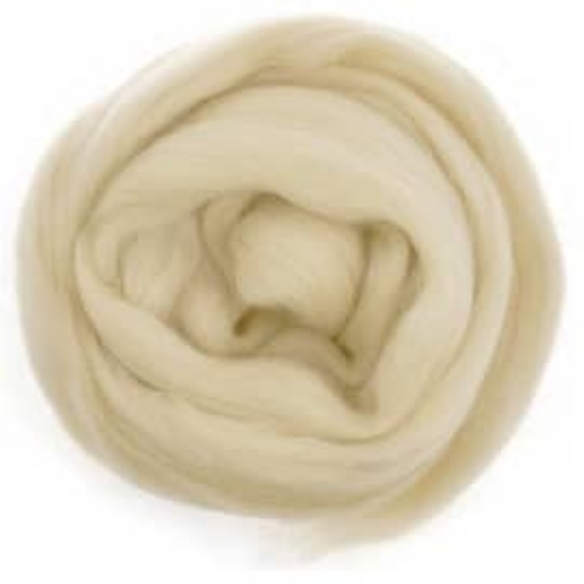 Viltwol/merino lontwol, 50 gram, creme kopen?