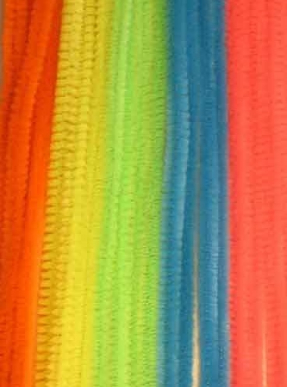 Chenilledraad, 6 mm, 30 cm 20 stuks assortiment neonkleuren kopen?