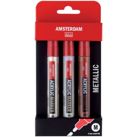Talens Amsterdam acrylmarkers metallic 3 stuks kopen?