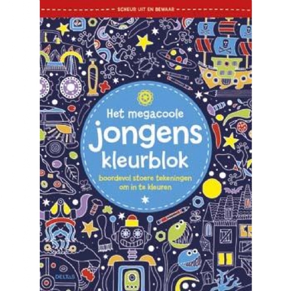Het megacoole jongens kleurboek kopen?