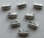 Kumihimo eindklemmen, platinum, 13x6mm, 8 stuks kopen?