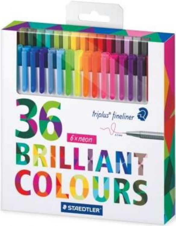 Staedtler fineliners, brilliant colours, assortiment 36 st kopen?