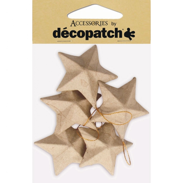 Decopatch eco shape, kerststerren, 5 stuks kopen?