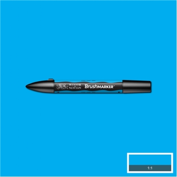 WN Brushmarker/Illustratormarker duo-point, cyan (C847) kopen?