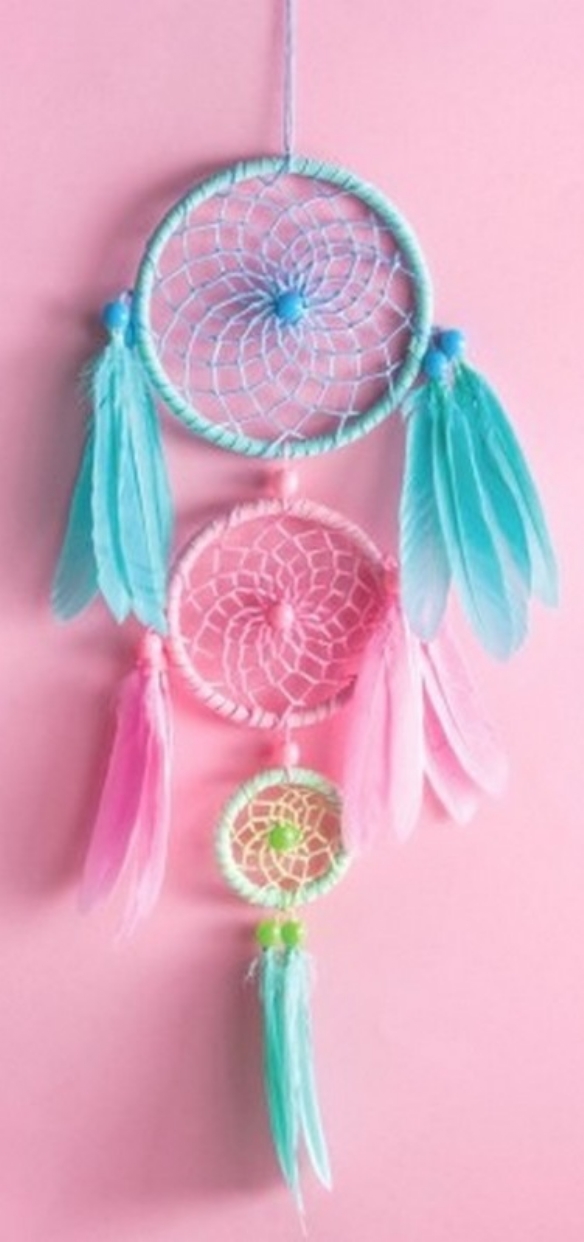 Dreamcatcher/dromenvanger, complete set, pastelkleuren kopen?