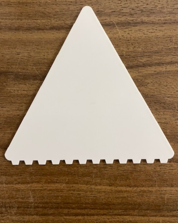 Spatel / lijmstrijker, driekantig, 11 cm kopen?
