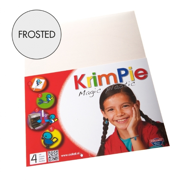 Krimpie dinkie, magic plastic,  formaat 20x25cm, 4 vel, frosted/halftransparant kopen?