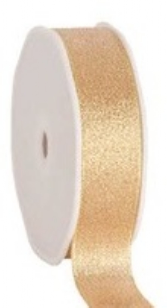 Brokaatlint, 25 mm, 20 meter, goud kopen?