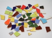 Keramische mozaiekstukjes, 20 tot 60mm, 1 kg, assortiment
