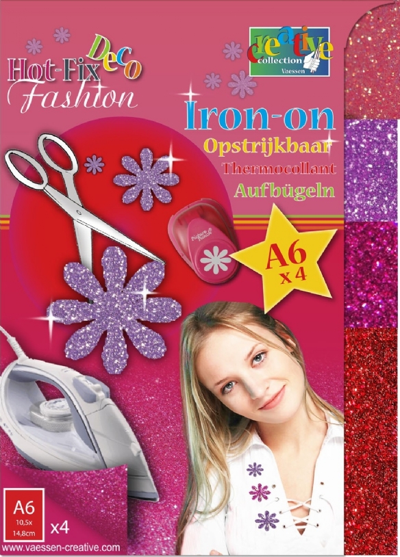 OP=OP Hotfix glitterfolie, 148x105mm, assortiment 4 vel kopen?