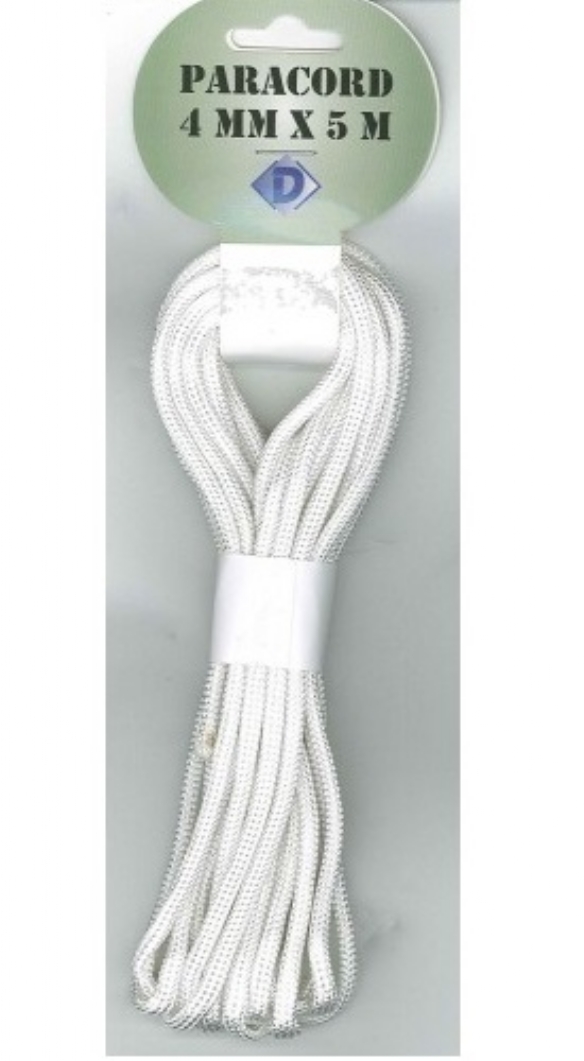 Paracord, 4 mm, 5 meter, wit kopen?