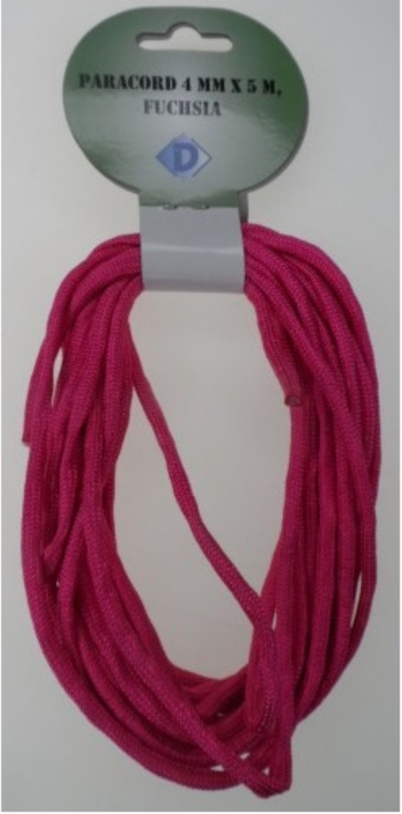 Paracord, 4 mm, 5 meter, fuchsia kopen?