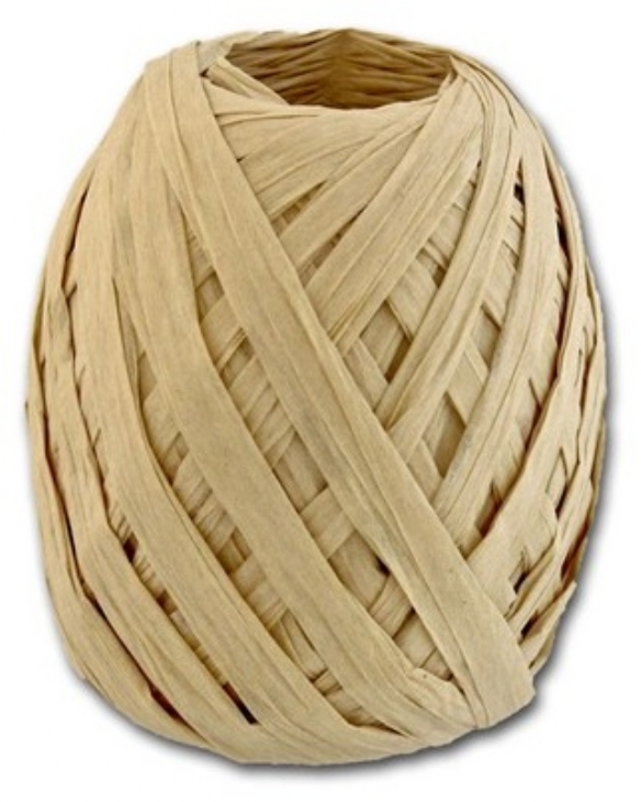 Papier raffia, 5 mm, 50 meter, naturel kopen?