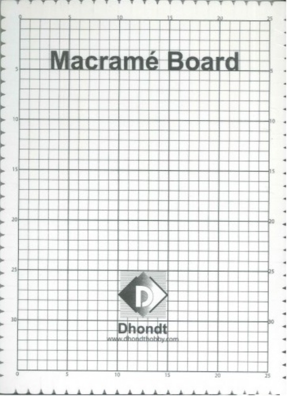 Macrame board/Macrame bord, 29 x 39 cm kopen?