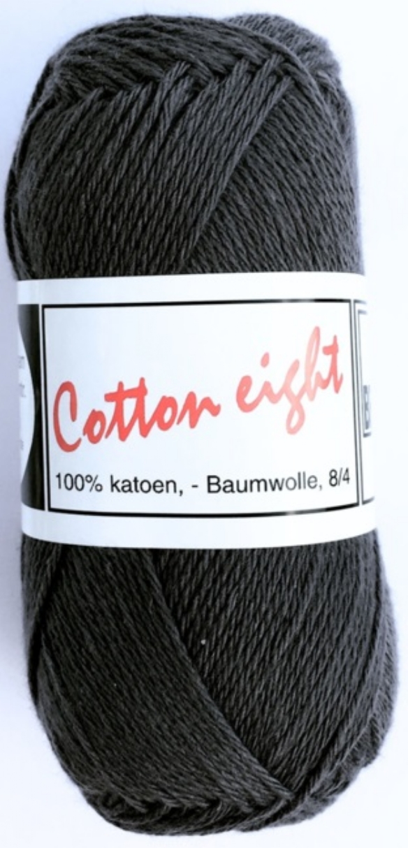 Cotton eight 8/4, katoenen breigaren/haakgaren, 50 gram, donkergrijs kopen?