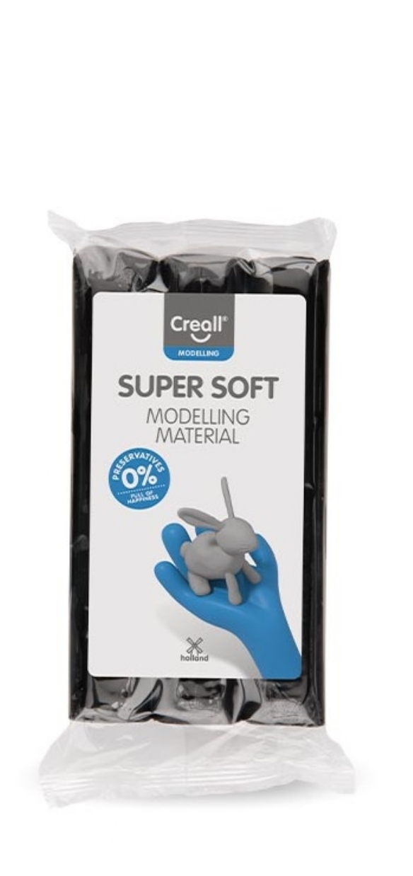 Creall Supersoft kunstklei, zwart, 500 gram kopen?