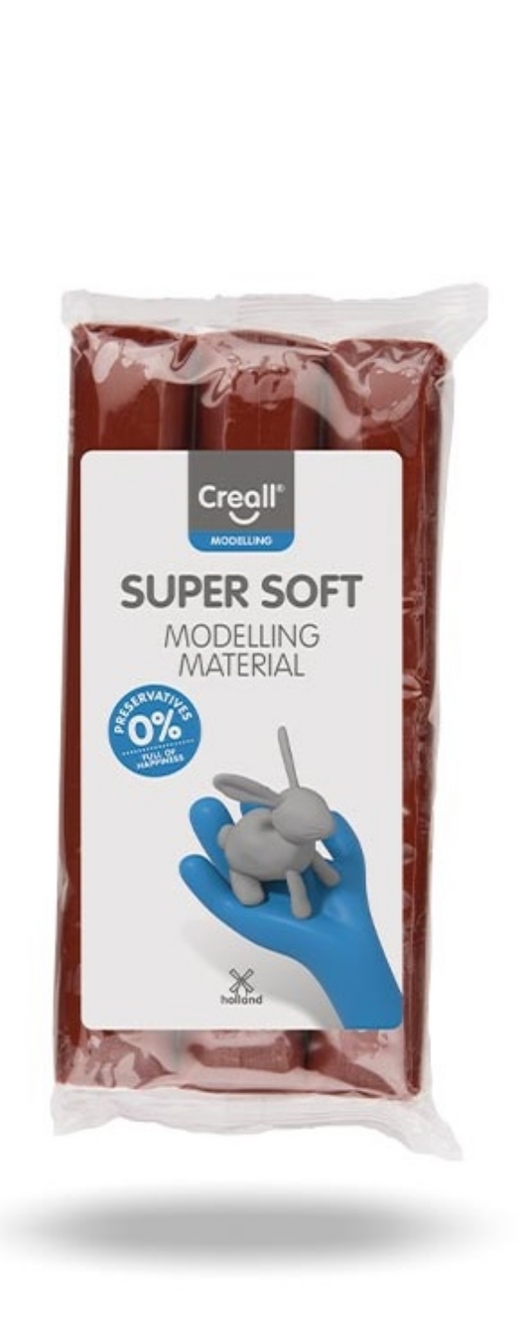 Creall Supersoft kunstklei, bruin, 500 gram kopen?