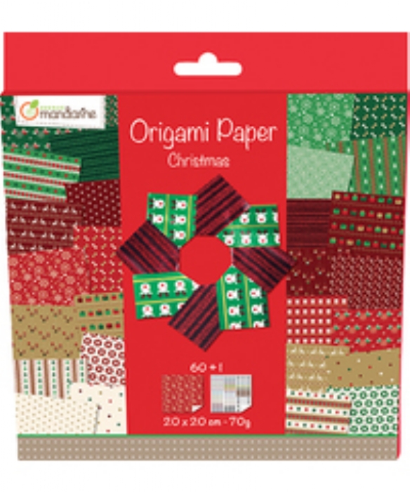 Origami papier Christmas 70gr 20x20cm 60 vel