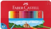 Faber-Castell kleurpotloden in blik assortiment 60 stuks inclusief accessoires kopen?