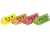 Eberhard Faber driekantige gum met potloodgat in fluorkleur kopen?