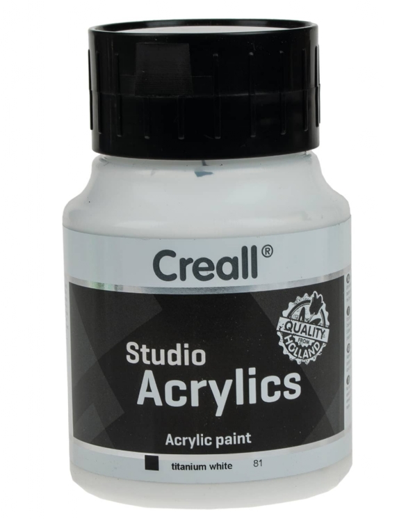 Creall studio acrylics, acrylverf,  500 ml, 81 titaanwit kopen?