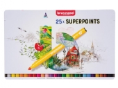 Bruynzeel superpoints viltstiften, assortiment 25 stuks in blik kopen?