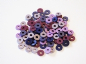 Katsuki, rubberen kralen/schijfjes, 6 mm, 100 stuks, paars-mix kopen?