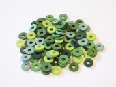 Katsuki, rubberen kralen/schijfjes, 6 mm, 100 stuks, groen-mix kopen?