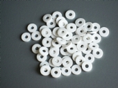 Katsuki, rubberen kralen/schijfjes, 6 mm, 100 stuks, wit kopen?