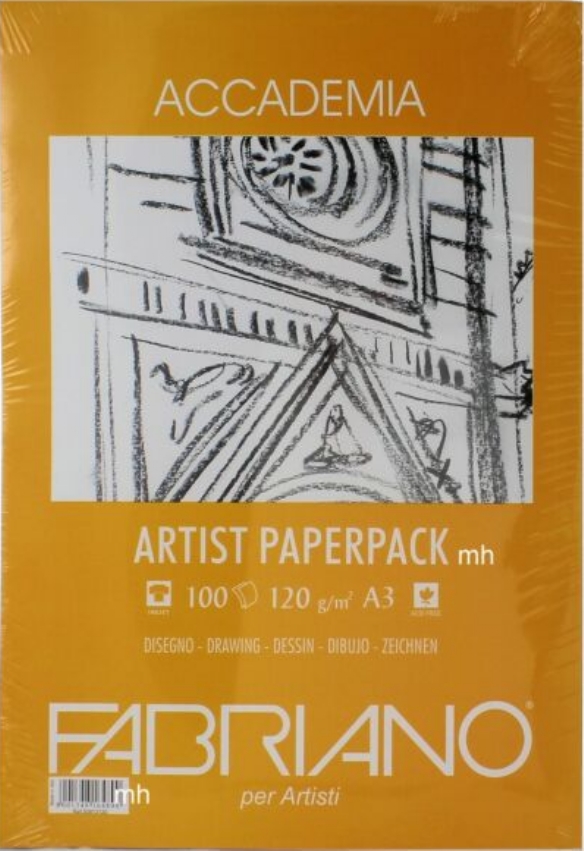 Wit tekenpapier, fabriano accademia, 120gr, 100 vel, A3 kopen?