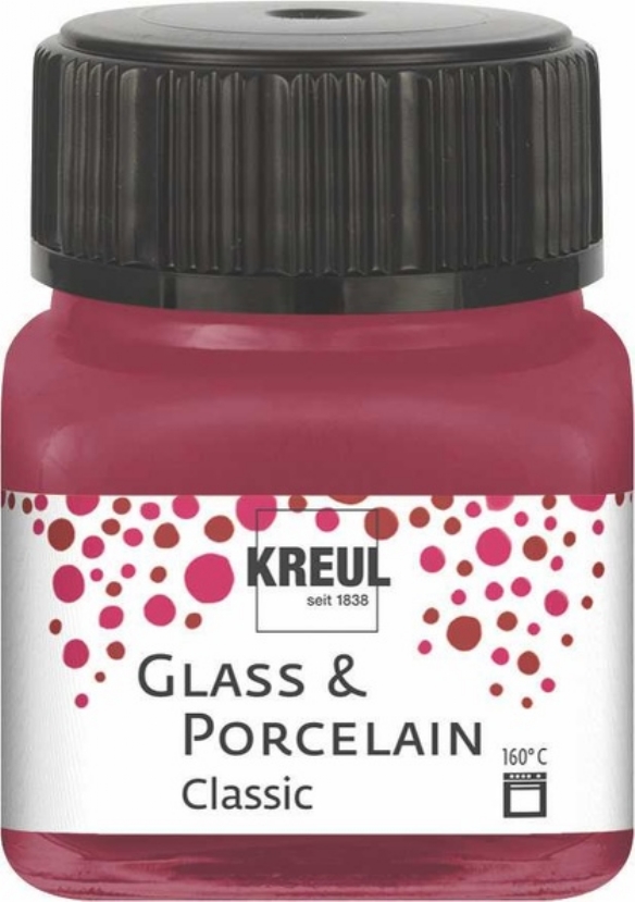 Kreul porseleinverf/glasverf classic/dekkend, 20 ml, granaatrood kopen?