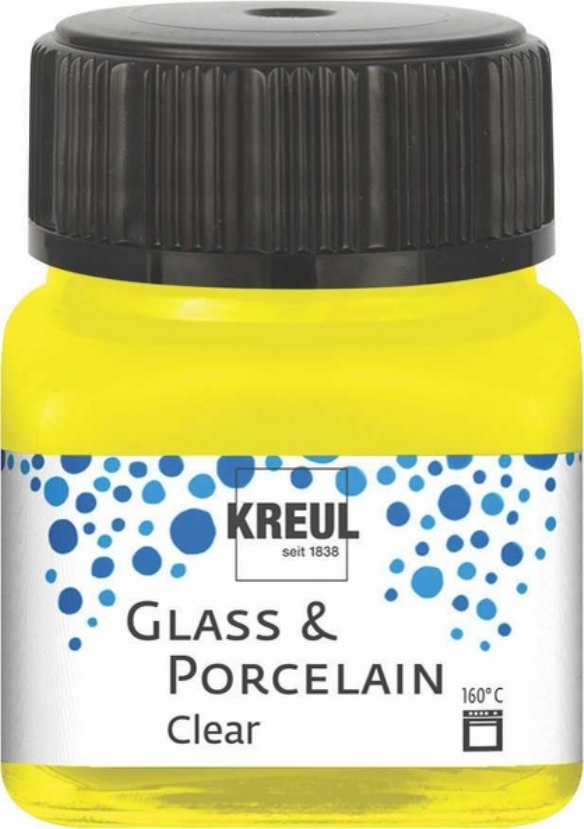 Kreul glasverf/porseleinverf clear/transparant, 20 ml, geel kopen?