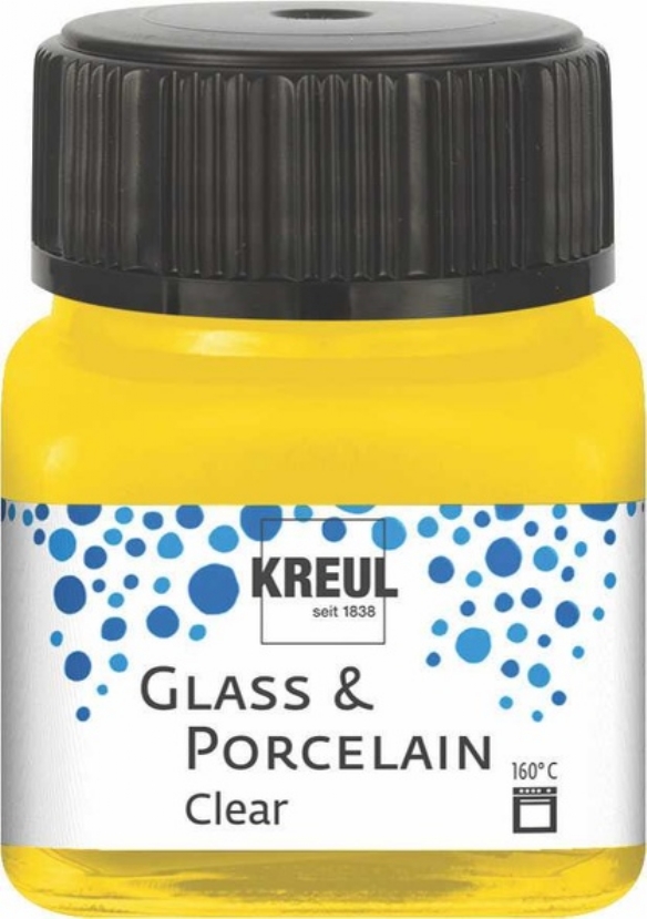 Kreul glasverf/porseleinverf clear/transparant, 20 ml, zonnegeel kopen?