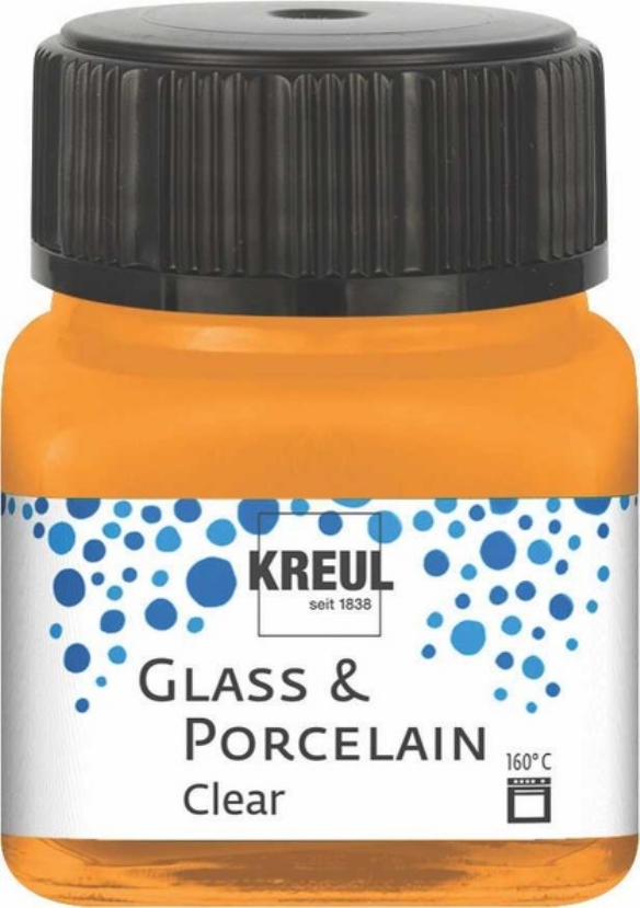 Kreul glasverf/porseleinverf clear/transparant, 20 ml, oranje kopen?