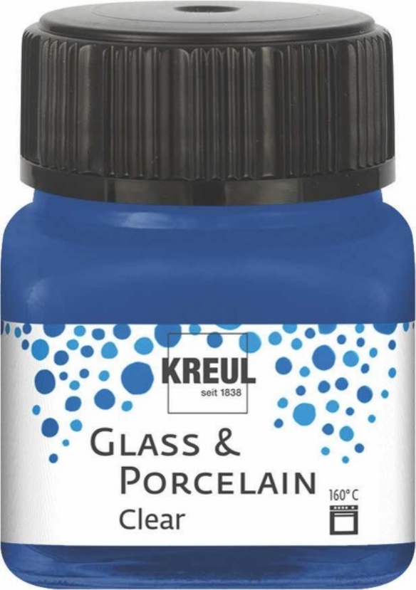 Kreul glasverf/porseleinverf clear/transparant, donkerblauw kopen?