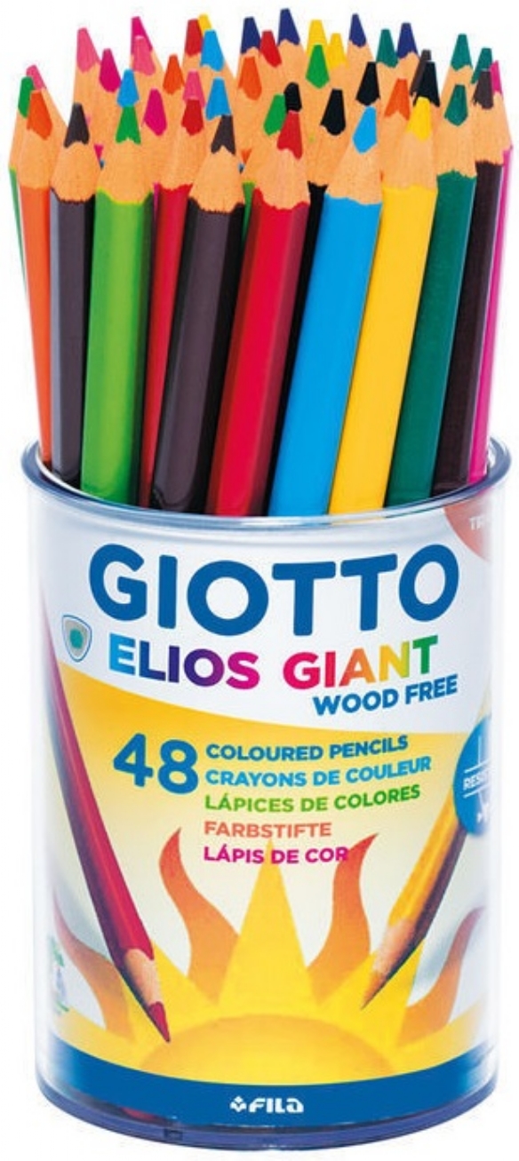 Giotto Elios Giant kleurknotsen houtvrij, assortiment 48 stuks kopen?