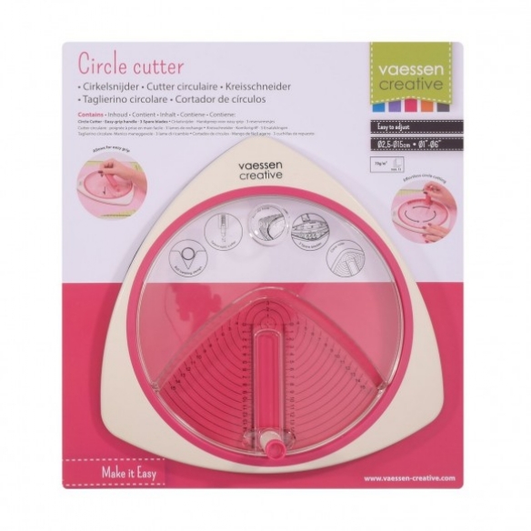 Cirkelsnijder, met easy-grip handgreep, inclusief 3 reserevemesjes kopen?