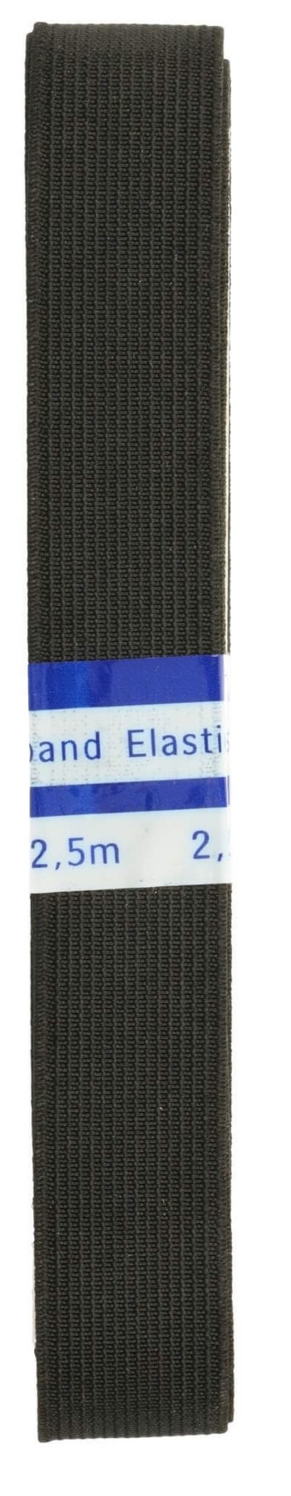 Breed elastiek / kousenband, 20mm, 2,5 meter, zwart kopen?