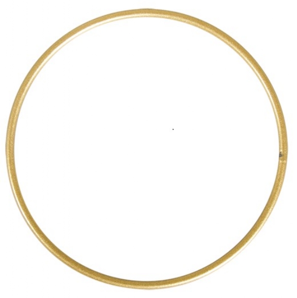 Spanraam  /  goud gelakte metalen ring 20 cm kopen?