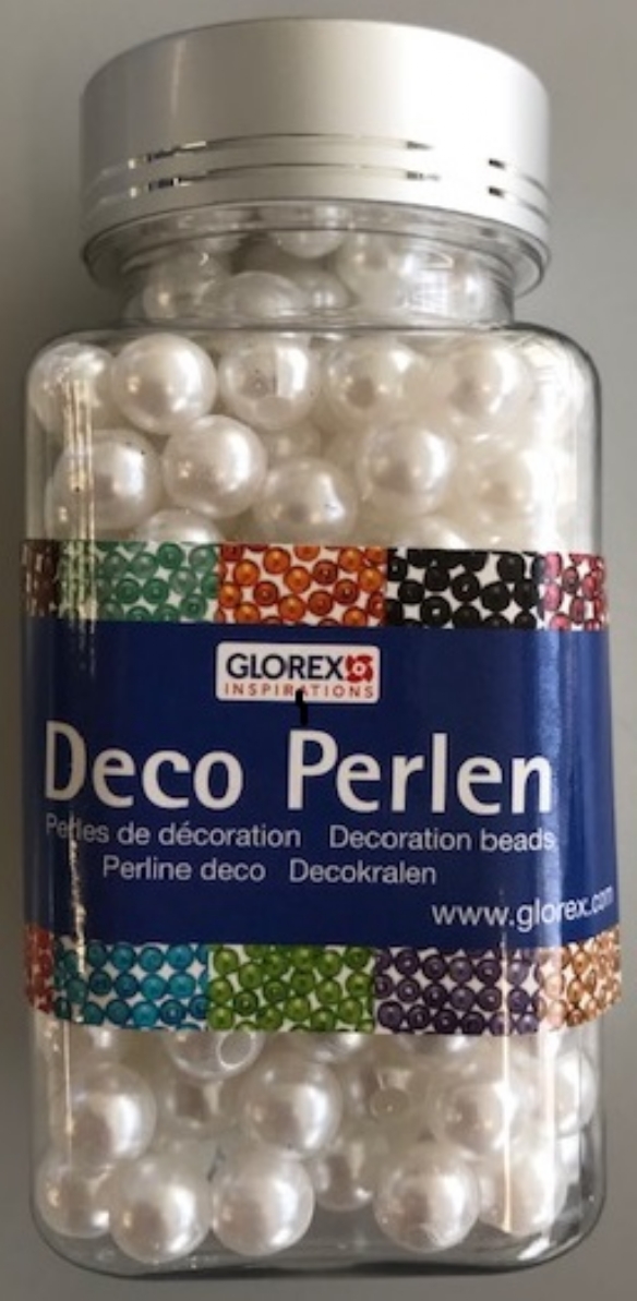 Deco kralen parels 6 mm 75 gram wit kopen?