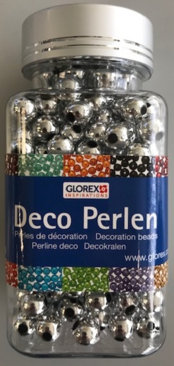 Deco kralen parels 6 mm 75 gram zilver kopen?