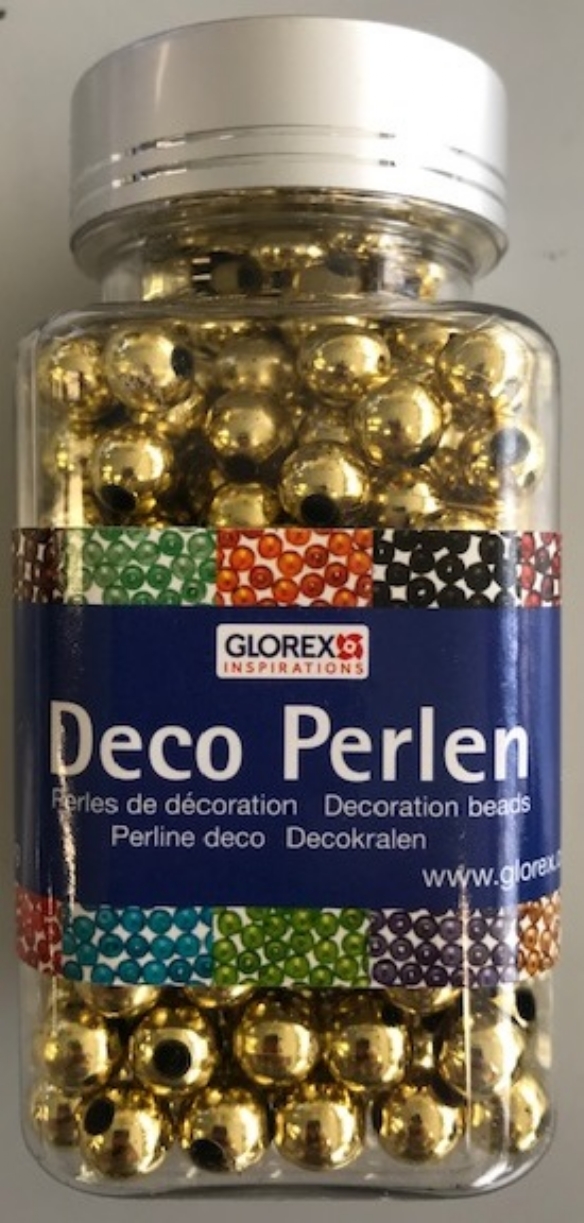 Deco kralen parels 6 mm 75 gram goud kopen?