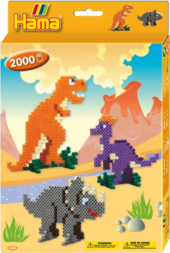 Hama midi strijkkralen, Dino world, set 2000 st kopen?