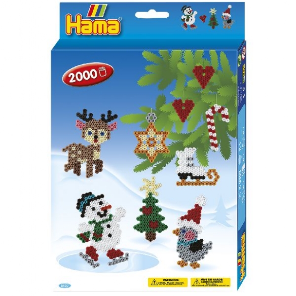 Hama midi strijkkralen, kerstboomhangers, set 2000 st kopen?