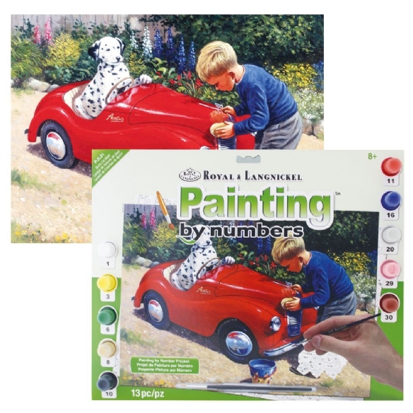 Schilderen op nummer 27.5 x 35 cm Carwash kopen?