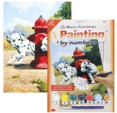 Schilderen op nummer 22.5 x 30 cm Dalmatier puppy's kopen?
