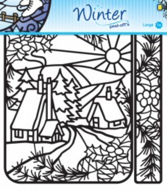 Winter designs peel-off sticker 1 vel 20 x 23 cm kopen?