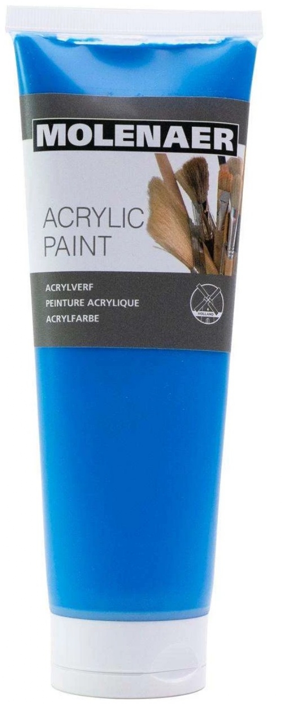 Molenaer acrylverf, 250 ml, primair blauw kopen?