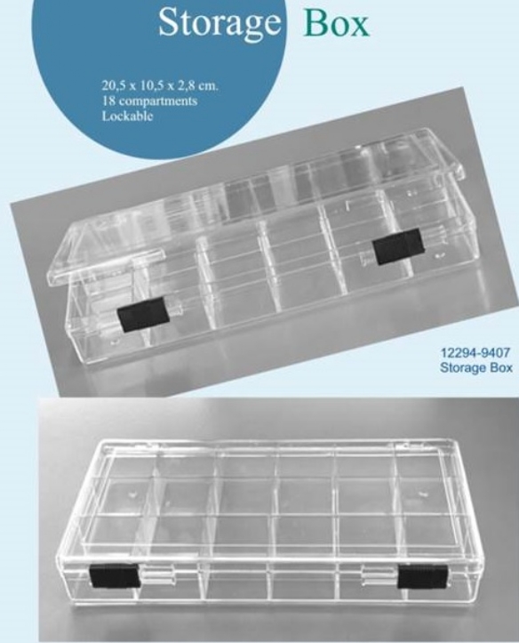 opbergdoos voor kraaltjes, 18 vaks, afm. 20.5 x 10.5 x 2.8 cm kopen?